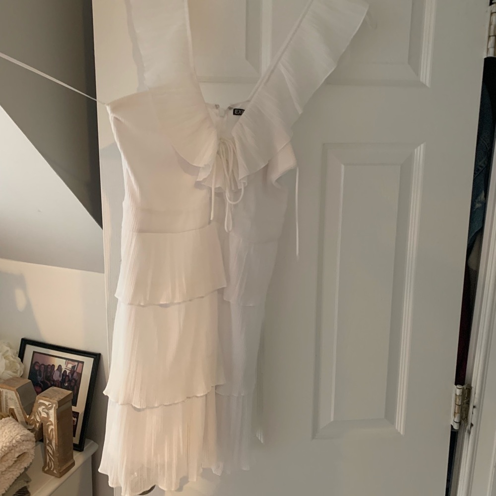 White express ruffle dress